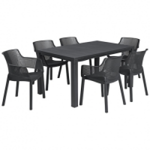 Keter Julie & Elisa 6 Seater Garden Dining Set £284.00