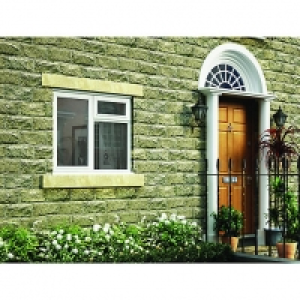 Wickes  White Double Glazed Timber Casement Window - 3-Lite Left Hun