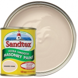 Wickes  Sandtex Ultra Smooth Masonry Paint - Country Stone 150ml