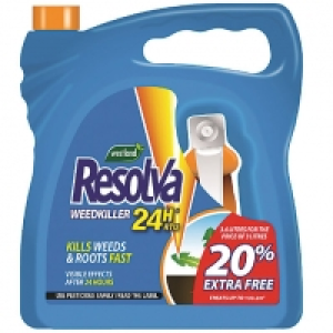 Wickes  Resolva Ready to Use 24 Hour Weed Killer - 3L (+20%)