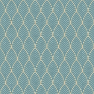 Superfresco Easy Bercy Blue Geometric Wallpaper - 10m £21.50