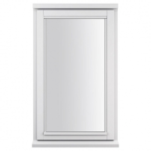 White Double Glazed Timber Casement Window - 1-Lite Left Hun £240.00