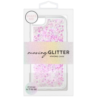 BMStores  Glitter iPhone 6/7/8/SE Phone Case - Pearlised Hearts