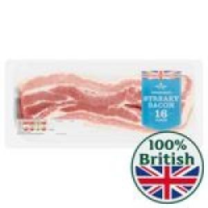 Morrisons Unsmoked Streaky Bacon 16 Rashers £1.69