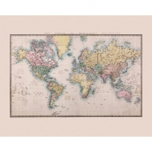 Wickes  ohpopsi Historic World Map Wall Mural - XL 3.5m (W) x 2.8m (