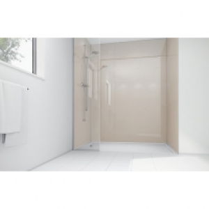 Mermaid Latte Acrylic 2 Sided Shower Panel Kit 900mm x 900mm £861.00