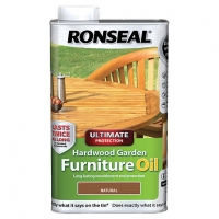 Wickes  Ronseal Hardwood Furniture Oil Natural Clear 1L