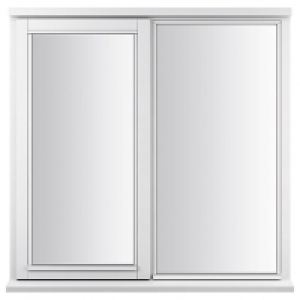 White Double Glazed Timber Casement Window - 2-Lite Left Hun