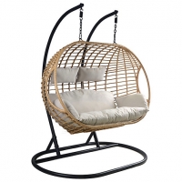 Wickes  Charles Bentley Double Hanging Garden Swing Chair - Natural
