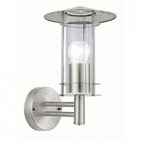 Wickes  Eglo Lisio Stainless Steel Outdoor Wall Light - 60W