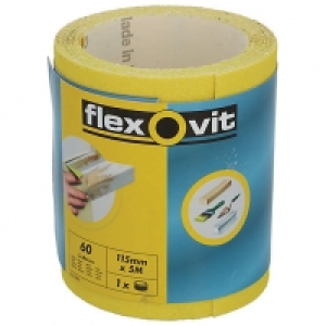 Flexovit 60 Grit Coarse Sanding Roll - 5m x 115mm £10.00