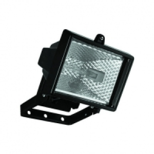 Wickes  Wickes Black Aluminium Halogen Floodlight - 120W R7S