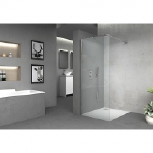 Vision 6mm Frameless Wet Room Shower Glass Panel - 1850 x 70 £125.00