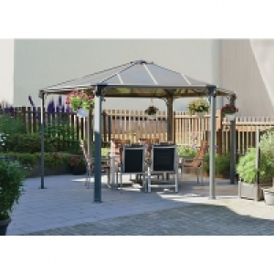 Palram Canopia Monaco Hexagonal Polycarbonate Garden Gazebo