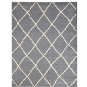 Aldi  Grey Large Contemporary Rug