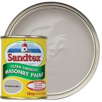 Wickes  Sandtex Ultra Smooth Masonry Paint - Plymouth Grey 150ml