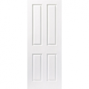 Wickes  Wickes Stirling White Grained Moulded Fully Finished 4 Panel