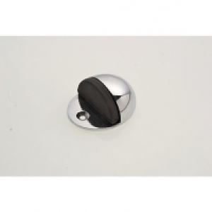 Wickes Floor Mounted Door Stop - Chrome