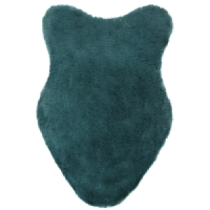 BMStores  Faux Sheepskin Rabbit Rug 60 x 90cm - Teal