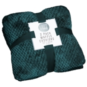 Loft Studio Waffle Cushion 2pk - Teal