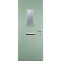 Wickes  Euramax 1 Square Chartwell Green Left Hand Composite Door 88
