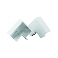 Wickes  Wickes Mini Trunking Flat Angle - White 25 x 16mm Pack of 2