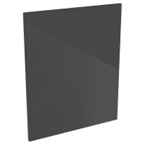 Orlando Dark Grey Gloss Slab Appliance Door (B) - 600 x 731m