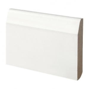 Wickes  Wickes Dual Purpose Chamfered/Bullnose Primed MDF Skirting -