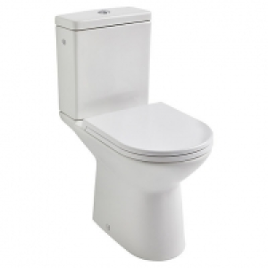 Roca Aris Easy Clean Close Coupled Open Back Toilet Pan, Cis £255.00