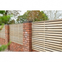 Wickes  Forest Garden Double Slatted Fence Panel 6 x 3ft 3 Pack