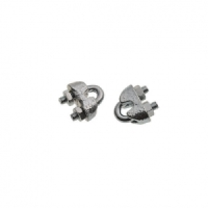 Wickes Bright Zinc Plated Wire Rope Clamp 3mm Pack 2 £2.30