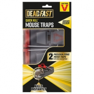 Wickes  Deadfast Quick Kill Mouse Trap - Twin Pack