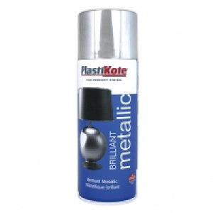 Plastikote Brilliant Metallic Spray Paint - Silver 400ml