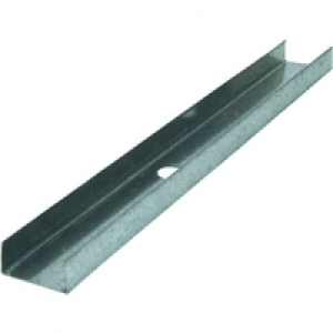 Wickes  Knauf Galvanised Metal U Channel - 0.55mm x 52mm x 3m