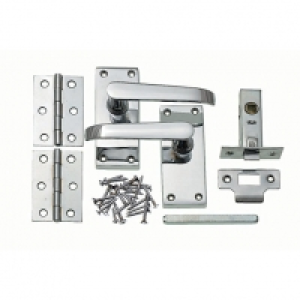 Wickes  Wickes New York Victorian Straight Latch Door Handle Set - C