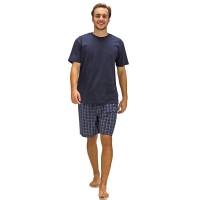 HomeBargains  Jeff&Co by Jeff Banks: Mens Navy T-Shirt & Shorts Pyjama Se