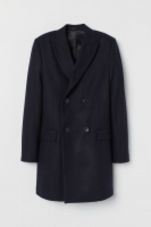 Double-breasted wool-mix coat £50.00
