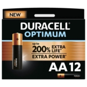 Duracell Optimum AA Batteries - 12 Pack £8.99