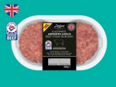 Lidl  Deluxe 4 Ultimate Aberdeen Angus Beef Steak Burgers