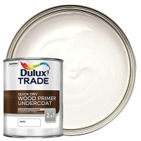 Wickes  Dulux Trade Quick Dry Wood Primer & Undercoat Paint - White 