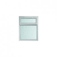 Wickes  Wickes White uPVC Casement Window - Top Hung Obscure Glass 1