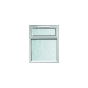 Wickes  Wickes White uPVC Casement Window - Top Hung Obscure Glass 1