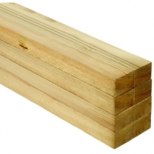 Wickes  Treated Sawn Kiln Dried Timber - 25 x 38mm x 3.6m - Pack of 