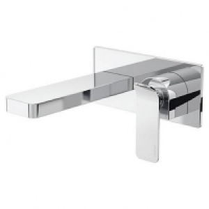 Wickes  Bristan Alp Wall Mounted Chrome Mono Basin Mixer Tap