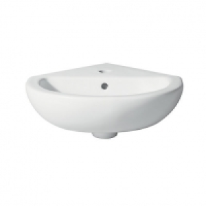 Wickes Newport 1 Tap Hole Corner Basin - 450mm £44.00
