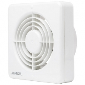 Manrose Kitchen Extractor Fan with Pullcord - White 150mm £27.00