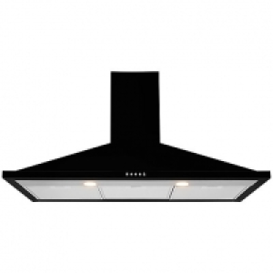Leisure 100cm Black Chimney Cooker Hood H102PK £315.00