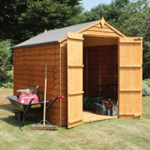 Mercia 8 x 6ft Double Door Windowless Timber Overlap Apex Sh £630.00