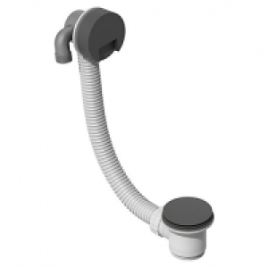 Wickes Bath Filler & Click Waste - Matt Black