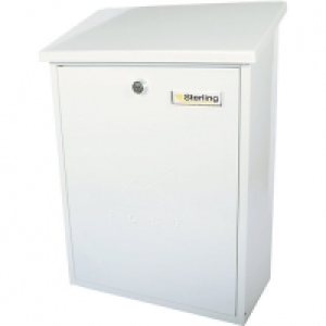 Sterling MB04 Grand Post Box - White £41.00